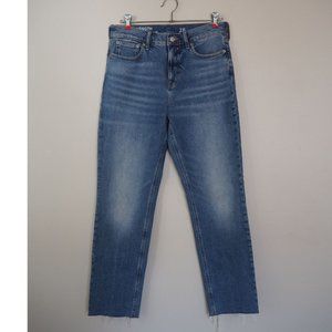 J. Crew High Rise Full Length Classic Straight Jeans Size 28